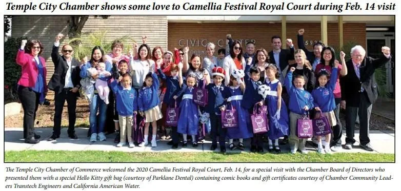 kids and staff at Camellia festival