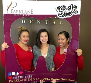 Arcadia adult dental patient love for Parklane Dental with dental hygienist