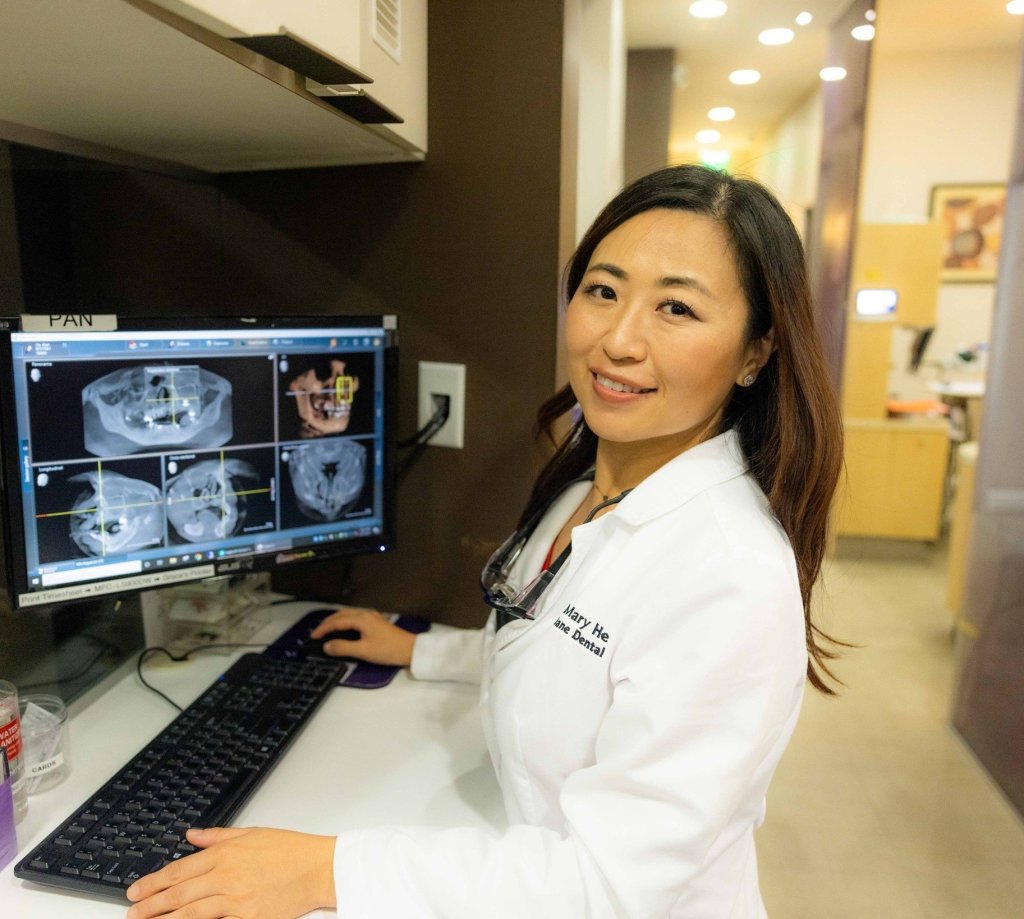 Doctor revealing X-ray