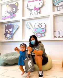 Pediatric Patient for Dental Check-up with Badtz-Maru Goodie Bag