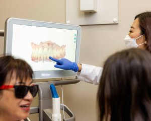 Cosmetic Dentist consultation for gum disease and Invisalign for smile makeover at Parklane Dental in Arcadia, California