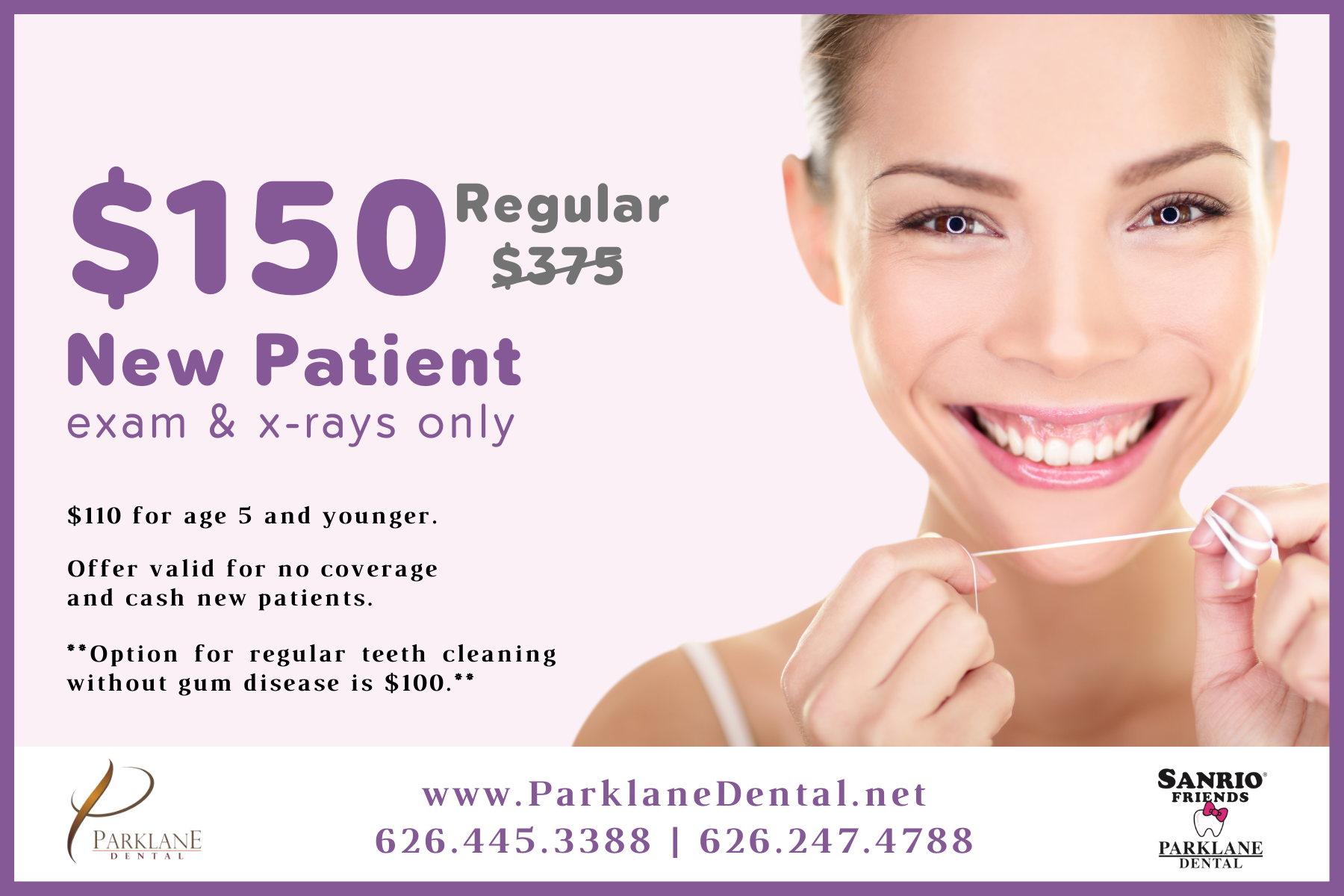 New Patient Special in Arcadia & Temple City Parklane Dental