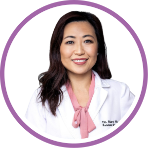 profile picture of Dr. Mary He, general and cosmetic dentist in Arcadia, specialist in veneers, Bioclear